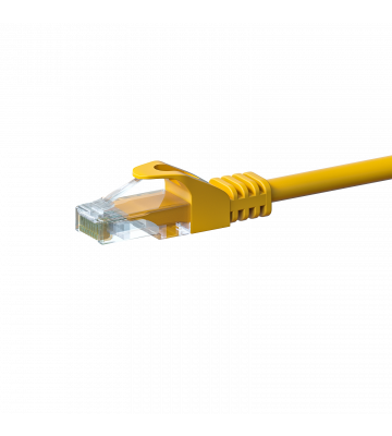 Cat5e netwerkkabel 50m geel 100% koper - niet afgeschermd