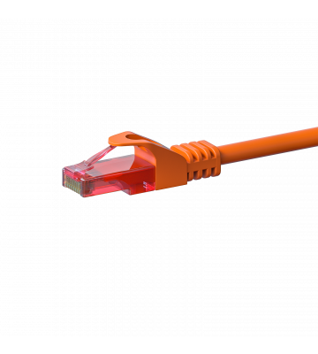 Cat6 netwerkkabel 15m oranje 100% koper - niet afgeschermd