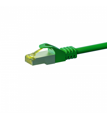 Cat7 netwerkkabel 5m groen 100% koper - dubbel afgeschermd