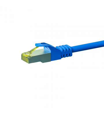 Cat7 netwerkkabel 20m blauw 100% koper - dubbel afgeschermd