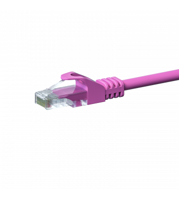 CAT5e netwerkkabel 3m roze - niet afgeschermd - CCA