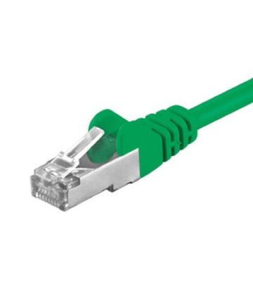 Cat5e netwerkkabel 0,50m groen - enkel afgeschermd