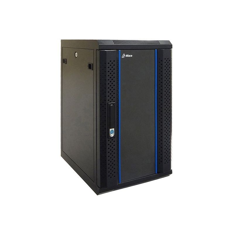 10 inch 12U serverkast met glazen deur 370X450X635mm (BxDxH)