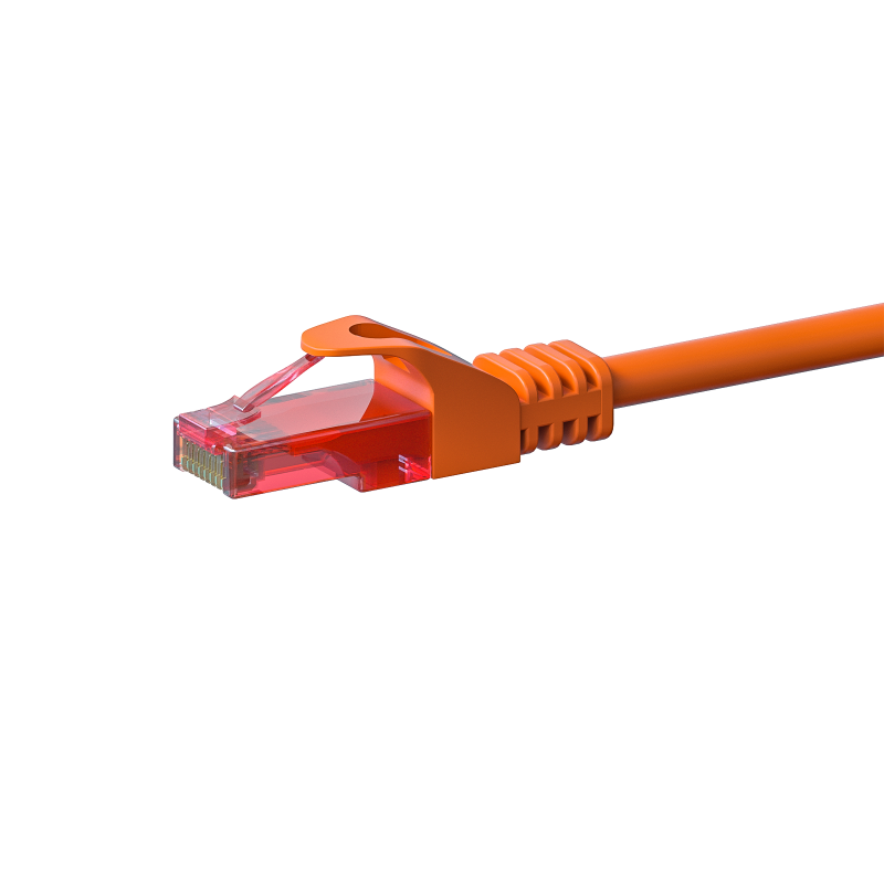Cat6 netwerkkabel 1,50m oranje 100% koper - niet afgeschermd