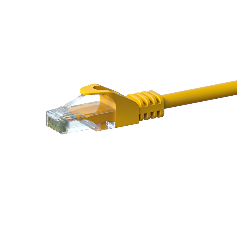 Cat6 netwerkkabel 3m geel - niet afgeschermd - CCA