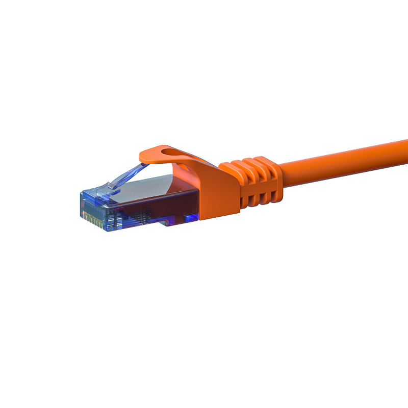 UTP CAT6a patchkabel 0,25m oranje - 100% koper